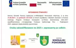 Pomoc żywnościowa - plakat